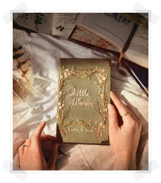 books - Ellen Tyn on Instagram “~sold out~Finally three new books with embroidered covers are available on foxychest etsy com ) Little women , Pride and prejudice and…”